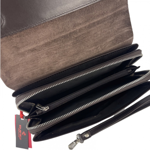 Клатч чоловічий шкіряний Eminsa 5099 19-3 темно-коричневий