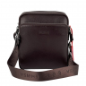 Сумка чоловіча шкіряна Eminsa 6147 37-3 темно-коричнева