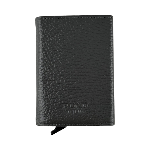 Визитница-картхолдер кожаная Bond Non 580-1032 серая