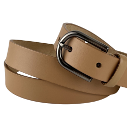 Ремінь жіночий шкіряний Кремінь 05.25.00.53 115 см карамель