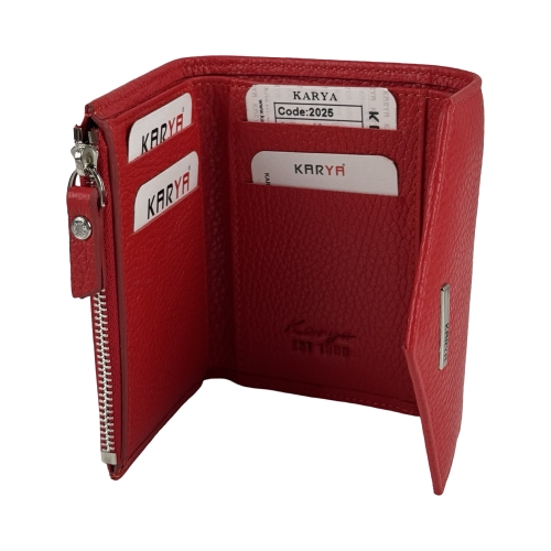 Кошелек женский кожаный Karya 2025-46 красный