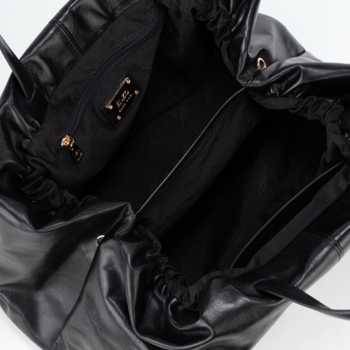 Сумка-саквояж женская кожаная Enzo Nori EN1095-KR01 чорный