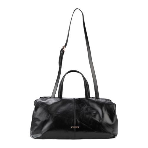 Сумка-саквояж женская кожаная Enzo Nori EN1095-KR01 чорный