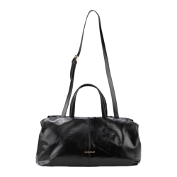 Сумка-саквояж женская кожаная Enzo Nori EN1095-KR01 чорный