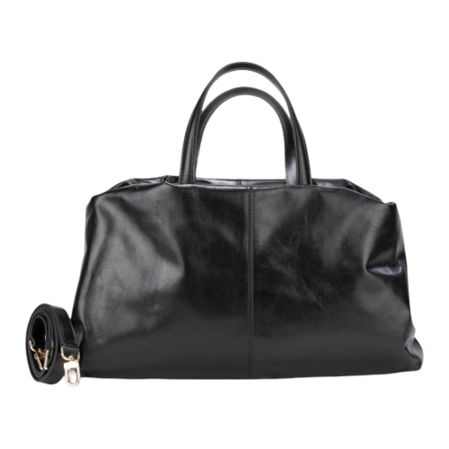 Сумка-саквояж женская кожаная Enzo Nori EN1095-KR01 чорный