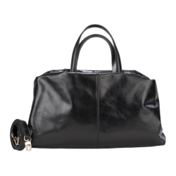 Сумка-саквояж женская кожаная Enzo Nori EN1095-KR01 чорный