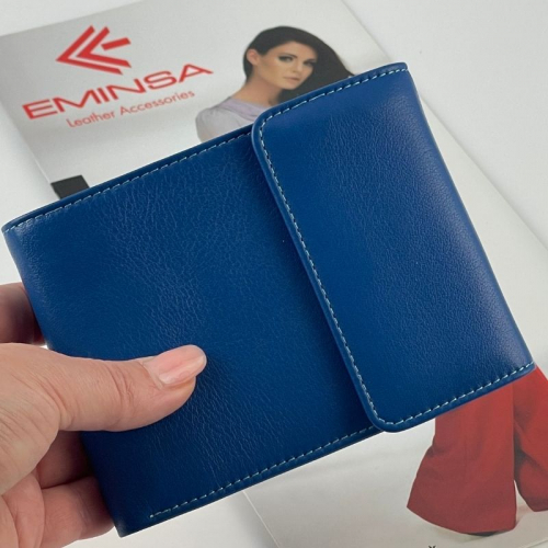 Кошелек женский кожаный Eminsa 1036 12-28 лазурный