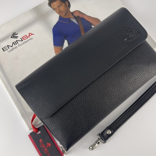 Клатч чоловічий шкіряний Eminsa 5099 18-1 чорний