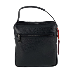 Сумка чоловіча шкіряна Eminsa 6136 18-1 чорна