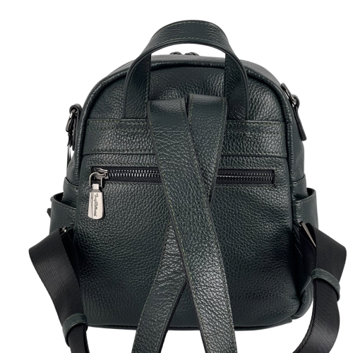 Рюкзак жіночий шкіряний Tony Bellucci 0420-1005 темно-зелений