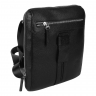 Сумка чоловіча через плече шкіряна Bond Non 1347-281 чорна