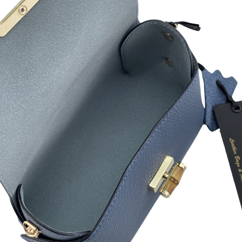 Сумка крос-боді жіноча шкіряна Tony Bellucci 0692-215 блакитна