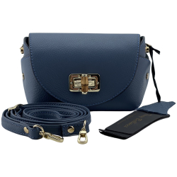 Сумка крос-боді жіноча шкіряна Tony Bellucci 0692-215 блакитна