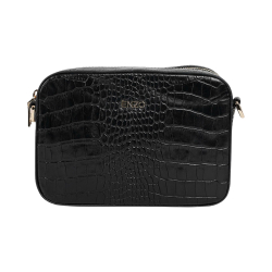 Сумка крос-боді жіноча шкіряна Enzo Nori 1008-301 чорна