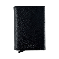 Візитниця-картхолдер шкіряна Bond Non 580-281 чорна