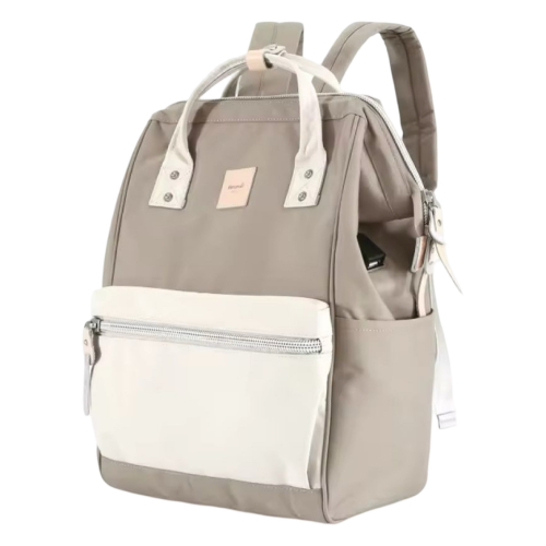 Рюкзак Himawari 1881-32 бежевий з молочним