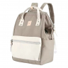 Рюкзак Himawari 1881-32 бежевий з молочним