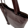Сумка жіноча шкіряна Karya 2576-614 темно-коричнева