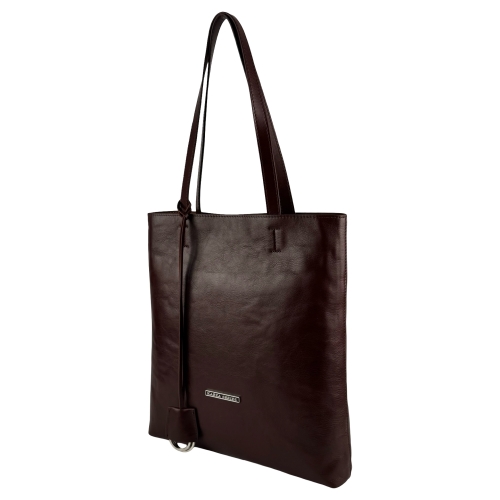 Сумка жіноча шкіряна Karya 2576-614 темно-коричнева