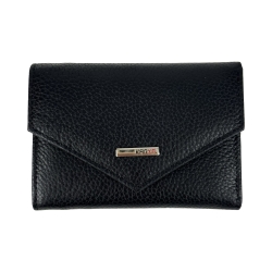 Кошелек женский кожаный Karya 2025-45-46 черный (внутри красный)