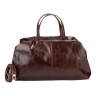 Сумка-саквояж женская кожаная Enzo Nori EN1095-KR04 темно-коричневая
