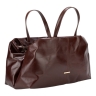 Сумка-саквояж женская кожаная Enzo Nori EN1095-KR04 темно-коричневая