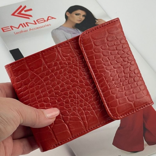 Кошелек женский кожаный Eminsa 1036 4-25 помаранч