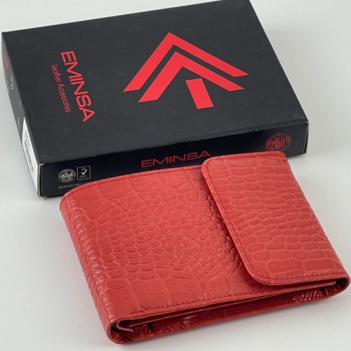 Кошелек женский кожаный Eminsa 1036 4-25 помаранч