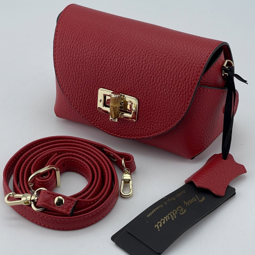 Сумка крос-боді жіноча шкіряна Tony Bellucci 0692-282 червона