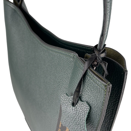 Сумка женская кожаная Tony Bellucci 0804-1005 темно-зеленая