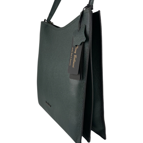 Сумка женская кожаная Tony Bellucci 0804-1005 темно-зеленая