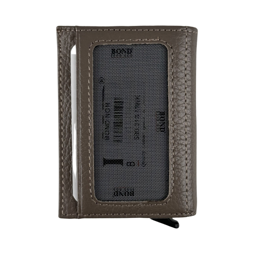 Визитница-картхолдер кожаная Bond Non 580-213 светло-коричневая