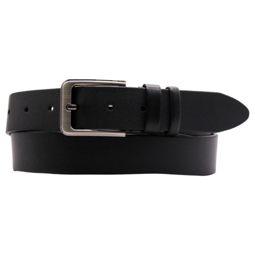 Ремінь чоловічий шкіряний Кремінь 01.40.00.273 чорний 125 см