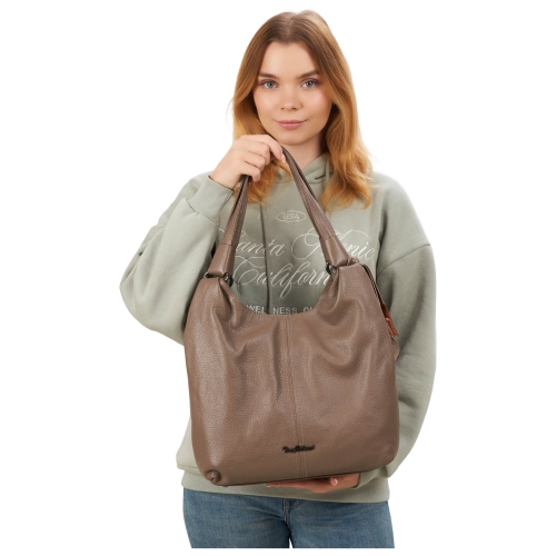 Сумка жіноча шкіряна Tony Bellucci 0697-213 світло-коричнева