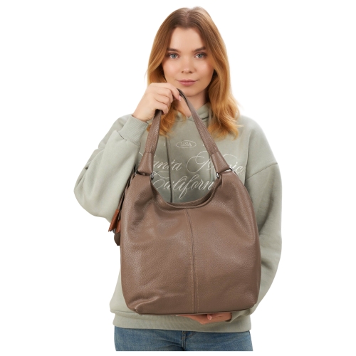 Сумка жіноча шкіряна Tony Bellucci 0697-213 світло-коричнева