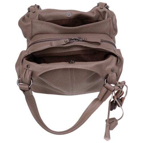 Сумка жіноча шкіряна Tony Bellucci 0697-213 світло-коричнева