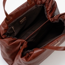 Сумка-саквояж женская кожаная Enzo Nori EN1095-KR03 коричневая