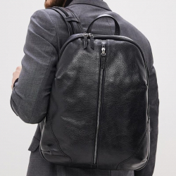 Рюкзак чоловічий шкіряний Bond Non 1096-281 чорний