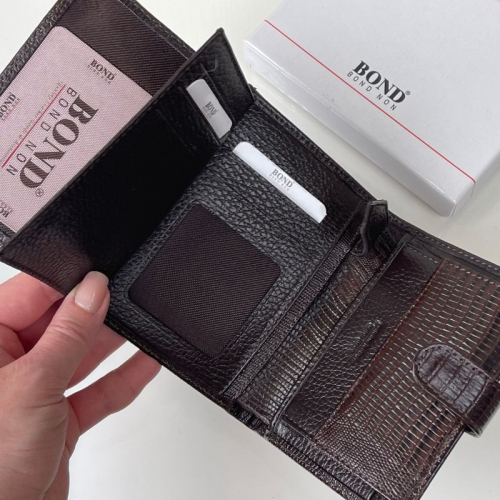 Гаманець чоловічий під крокодилову шкіру Bond Non 527-903