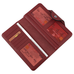 Кошелек женский кожаный Eminsa 2148 18-5 красный