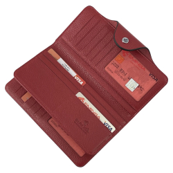 Кошелек женский кожаный Eminsa 2148 18-5 красный