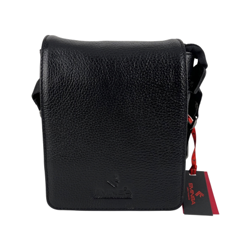 Сумка чоловіча шкіряна Eminsa 6022 37-1 чорна