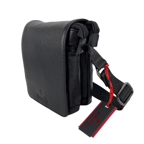 Сумка чоловіча шкіряна Eminsa 6022 37-1 чорна