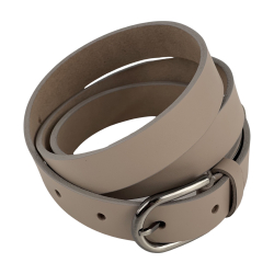 Ремень женский кожаный Кремень 05.25.00.23 130 см бежевый