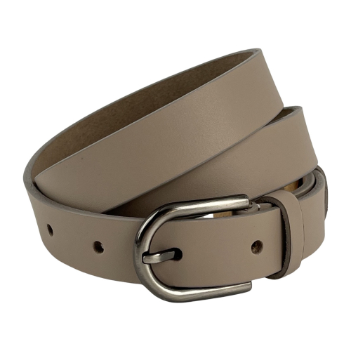 Ремень женский кожаный Кремень 05.25.00.23 130 см бежевый