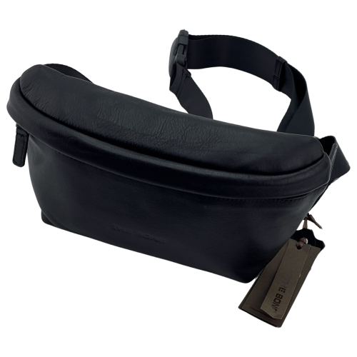 Сумка крос боді чоловіча шкіряна The Bond 1457-1 чорна