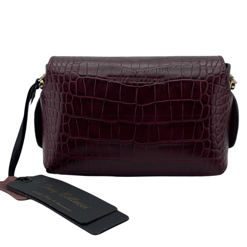 Сумка крос-боді жіноча шкіряна Tony Bellucci 0692-358 винна