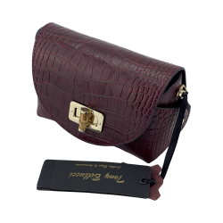 Сумка крос-боді жіноча шкіряна Tony Bellucci 0692-358 винна