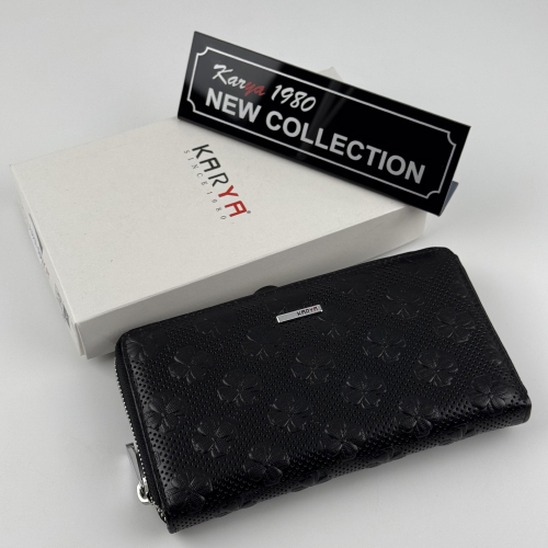 Кошелек женский кожаный Karya 1072-090 черный