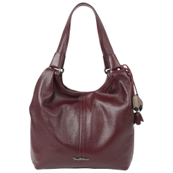 Сумка жіноча шкіряна Tony Bellucci 0697-1905 бордова